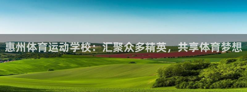 凯发官方正版app娱乐下载：惠州体育运动学校：汇聚众多精英，