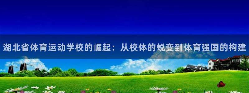 凯发官网下载平台：湖北省体育运动学校的崛起：从校体的